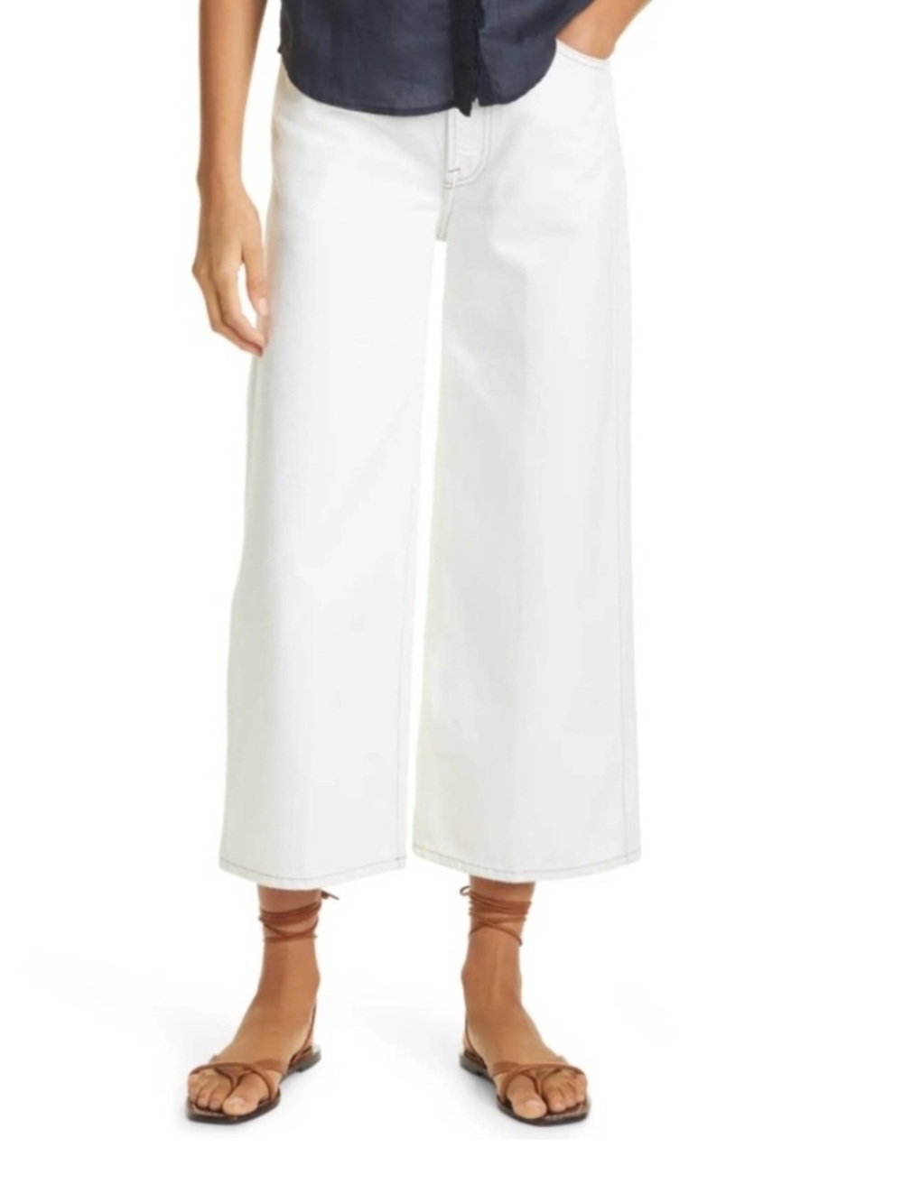 Frame Le Italien Wide Crop Jeans - Picture 4 of 8